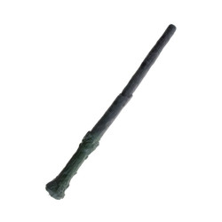 Bagheta vrajitoare, 35 cm, accesoriu carnaval, verde-negru