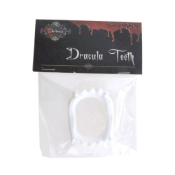 Dinti vampir copii, marime universala, make-up Dracula, alb
