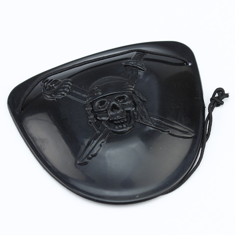 Acoperitoare ochi de pirat, elastic, 6 cm, negru