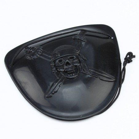 Acoperitoare ochi de pirat, elastic, 6 cm, negru