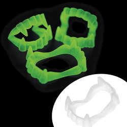 Dinti de vampir fosforescenti, pentru copii, efect horror Halloween