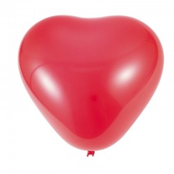 Baloane colorate forma inima, latex, 30 cm, set 100 bucati