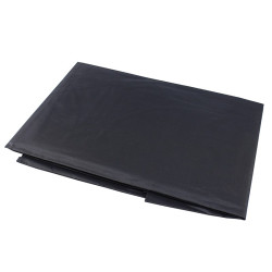 Pelerina pentru coafor, material impermeabil, 140x100 cm, scai si snur, negru