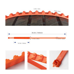 Fasete antiderapante universale pentru anvelope, 93 cm, set 10 bucati
