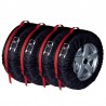 Husa pentru cauciucuri auto 13-18 inch, impermeabila, maner, set 4 bucati