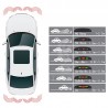 Kit senzori parcare, display LED, 4 receptori, avertizare sonora
