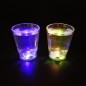 Pahar Shot LED 50 ml, lumina intermitenta, inaltime 6.5 cm