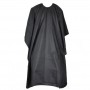 Pelerina pentru coafor si frizerie, 140x125 cm, impermeabila, prindere scai, negru