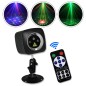 Proiector laser RGB de interior, senzor sunet, 5 moduri iluminare, telecomanda, USB