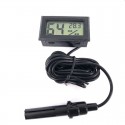 Termometru cu sonda, higrometru electronic, ecran LCD, portabil, negru