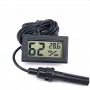 Termometru cu sonda, higrometru electronic, ecran LCD, portabil, negru