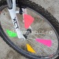 Ornamente fluorescente multicolore pentru bicicleta