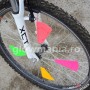 Ornamente fluorescente multicolore pentru bicicleta