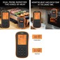 Termometru digital Wireless cu sonda, ecran LCD iluminat, cronometru, Rii