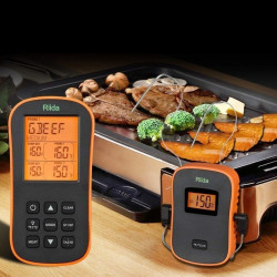 Termometru digital Wireless cu sonda, ecran LCD iluminat, cronometru, Rii