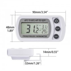 Termometru digital refrigerare, ecran LCD 1.96 inch, impermeabil