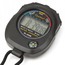 Cronometru digital cu busola, afisaj ora, calendar, functie alarma, snur, negru