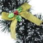 Decoratiune coronita artificiala, mesaj Merry Christmas, 24 cm, varfuri albe