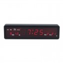 Ceas cu display LED, 8 alarme, calendar si termometru, Resigilat