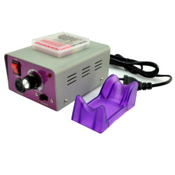 Pila electrica pentru manichiura, 6 freze, 6 tamburi, pedala, Resigilata