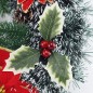 Coronita decorativa Craciun, diametru 38 cm, craciunite, vasc, aspect nins