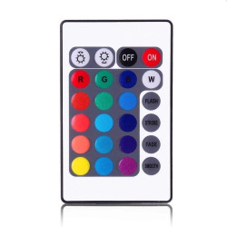 Lumina ambientala auto LED RGB, 4 benzi autoadezive, 6W, 4 moduri, telecomanda