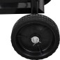 Carucior depozitat lemne pentru semineu, 80 cm, 3 accesorii otel, negru Carucior depozitat lemne pentru semineu, 80 cm, 3 accesorii otel, negru