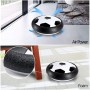 Minge de fotbal tip disc, iluminata in 3 culori, 18 cm, margine spuma