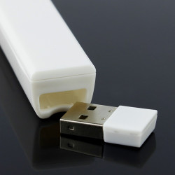 Laser presenter Wireless, pointer rosu, receiver USB, 200 m, Android iOS Windows, alb