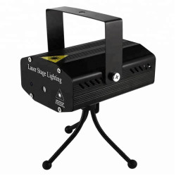 Proiector laser 6 figurine, proiectie rosu si verde, telecomanda, senzor sunet
