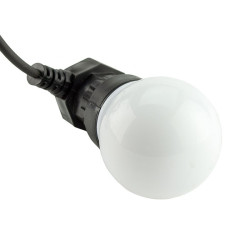 Ghirlanda decorativa, 10 globuri LED colorate, lumina statica, interior/exterior, 5 m