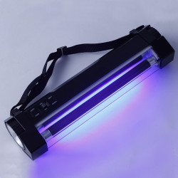 Detector de valuta, lampa UV portabila 6W, functie lanterna
