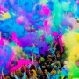 Set 5 culori pudra Neon UV Holi, 100gr/culoare