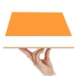 Tablita fosforescenta interactiva, rescriptibila, breloc UV, lumineaza orange