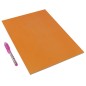 Tablita fosforescenta interactiva, rescriptibila, breloc UV, lumineaza orange