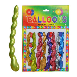 Baloane spirala multicolore, culori mixte, set 8 bucati, petrecere