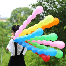 Baloane spirala multicolore, culori mixte, set 8 bucati, petrecere
