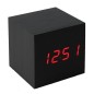 Ceas digital LED cu termometru si senzor de sunet, forma cubica Ceas digital LED cu termometru si senzor de sunet, forma cubica