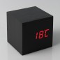 Ceas digital LED cu termometru si senzor de sunet, forma cubica Ceas digital LED cu termometru si senzor de sunet, forma cubica