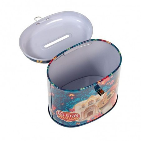 Pusculita Elena din Avalor, forma ovala cu lacatel, metalica 9.5 cm