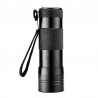 Lanterna UV 12 LED-uri 385nm, protectie IP54, material aluminiu, negru