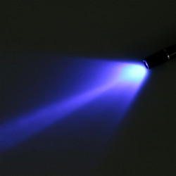 Lanterna UV LED, agatatoare metalica, aluminiu, IP54, lungime 12.7cm