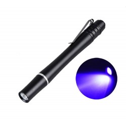 Lanterna UV LED, agatatoare metalica, aluminiu, IP54, lungime 12.7cm