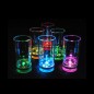 Pahar shot ilumnat LED, 60 ml, inaltime 7.5 cm, flashing color