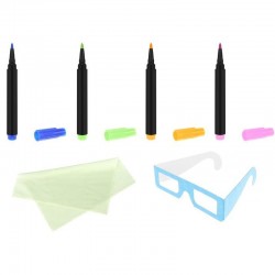 Tablita 3D pentru desen, stand iluminat, markere, ochelari 3D, sabloane