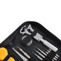 Trusa pentru reparat ceasuri, 13 piese, surubelnite, penseta, cheie, husa