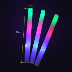 Bagheta Foam stick cu LED pentru petreceri, 47 cm
