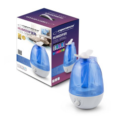 Umidificator aer 25W, rezervor 3.5l, 300ml/h, iluminat in 7 culori, Esperanza