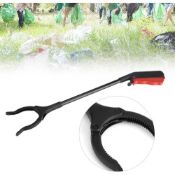 Cleste pentru colectarea deseurilor, cap rotativ, lungime 80 cm, negru