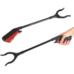Cleste pentru colectarea deseurilor, cap rotativ, lungime 80 cm, negru